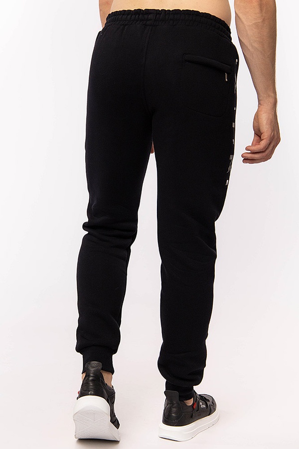 Чоловічі спортивні штани 44 колір чорний ЦБ-00197777 SKT000861970 фото