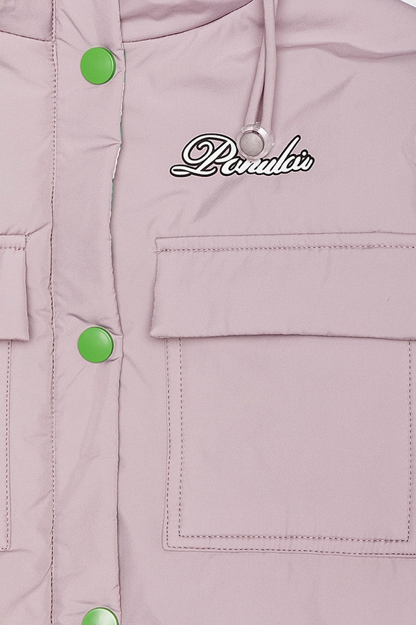 Куртка коротка для дівчинки 116 колір пудровий ЦБ-00207663