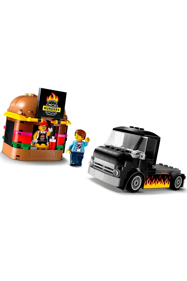 Конструктор - Вантажівка з гамбургерами колір різнокольоровий ЦБ-00241962 SKT000963194 фото