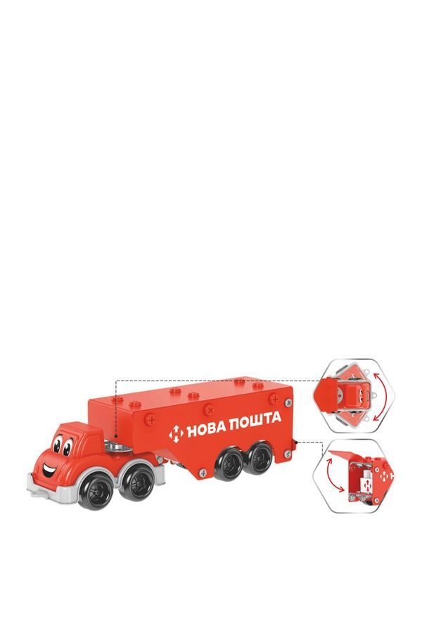 Конструктор металлический Фура Новая почта Technok Toys 1416 ЦБ-00282346 фото