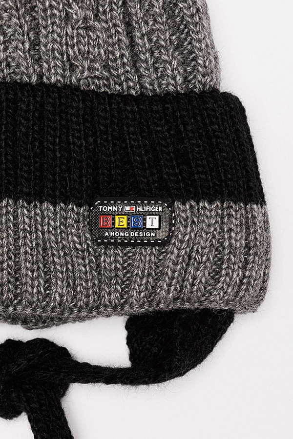 Комплект шапка-шарф на мальчика 42-44 цвет темно-серый ЦБ-00201710 SKT000871162 фото