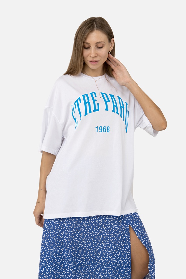 Жіноча футболка з коротким рукавом 44 колір білий ЦБ-00254140