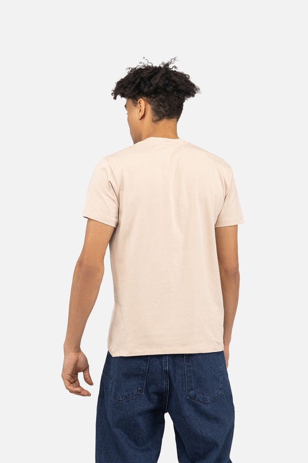 Чоловіча футболка з коротким рукавом 46 колір бежевий ЦБ-00243213 SKT000967461 фото