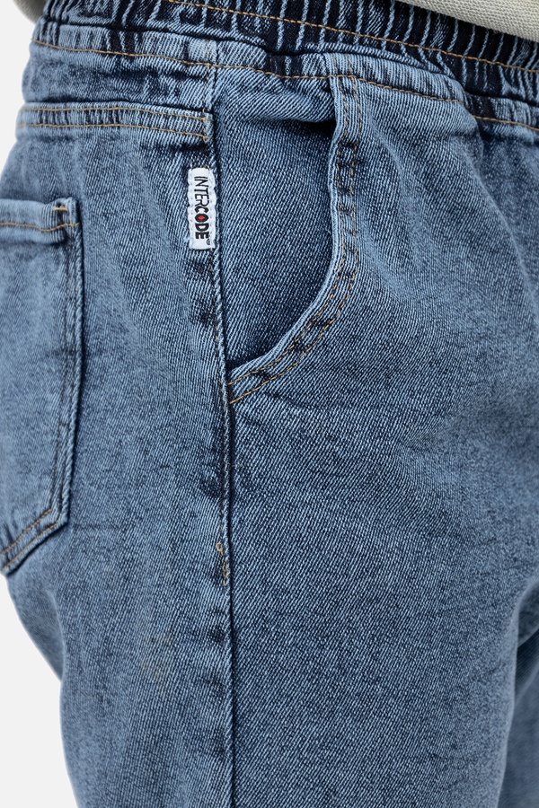 Чоловічі джинсові джогери 56 колір синій ЦБ-00241662 SKT000962345 фото