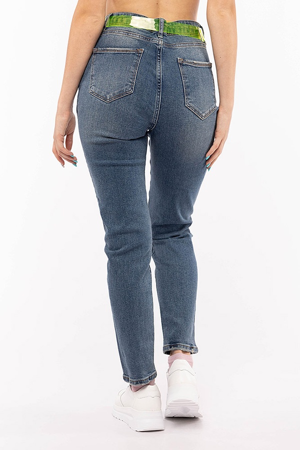 Жіночі джинси 46 колір блакитний ЦБ-00197036 SKT000860440 фото