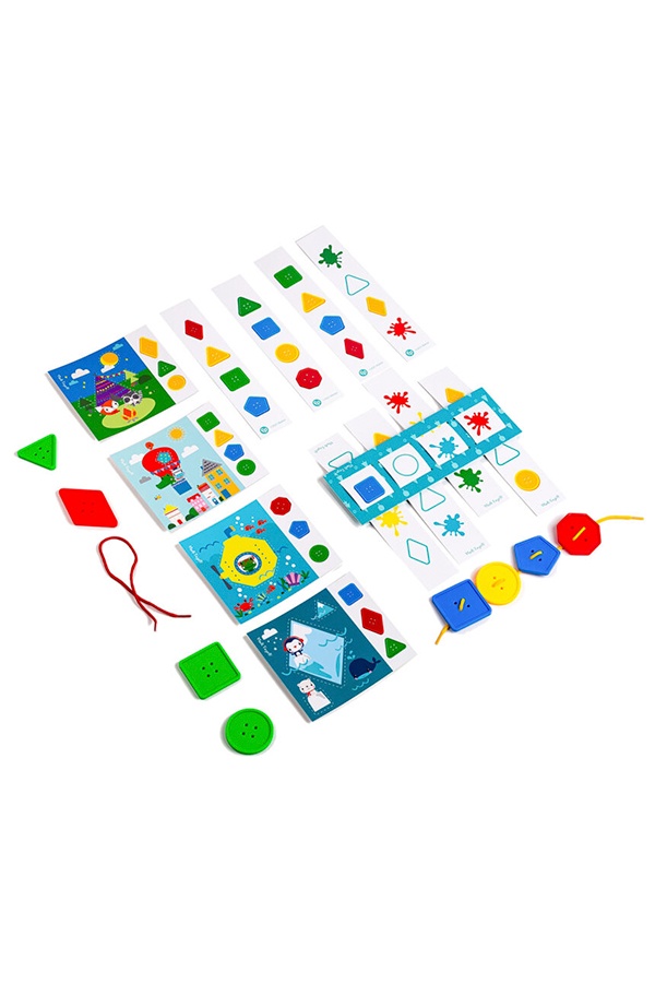 Игра с пуговицами "Шнуруем-комбинируем" цвет разноцветный ЦБ-00236362 SKT000952111 фото