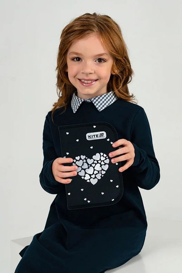 Пенал шкільний Kite Black&Silver KITE K26-622-5 ЦБ-00297725 фото
