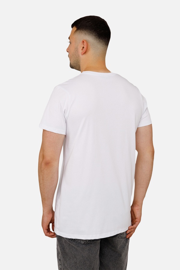 Мужская патриотическая футболка с коротким рукавом 44 цвет белый ЦБ-00253254 SKT001001378 фото