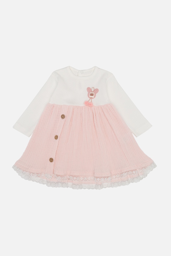 Сукня для дівчинки 74 колір персиковий ЦБ-00247582 SKT000987471 фото