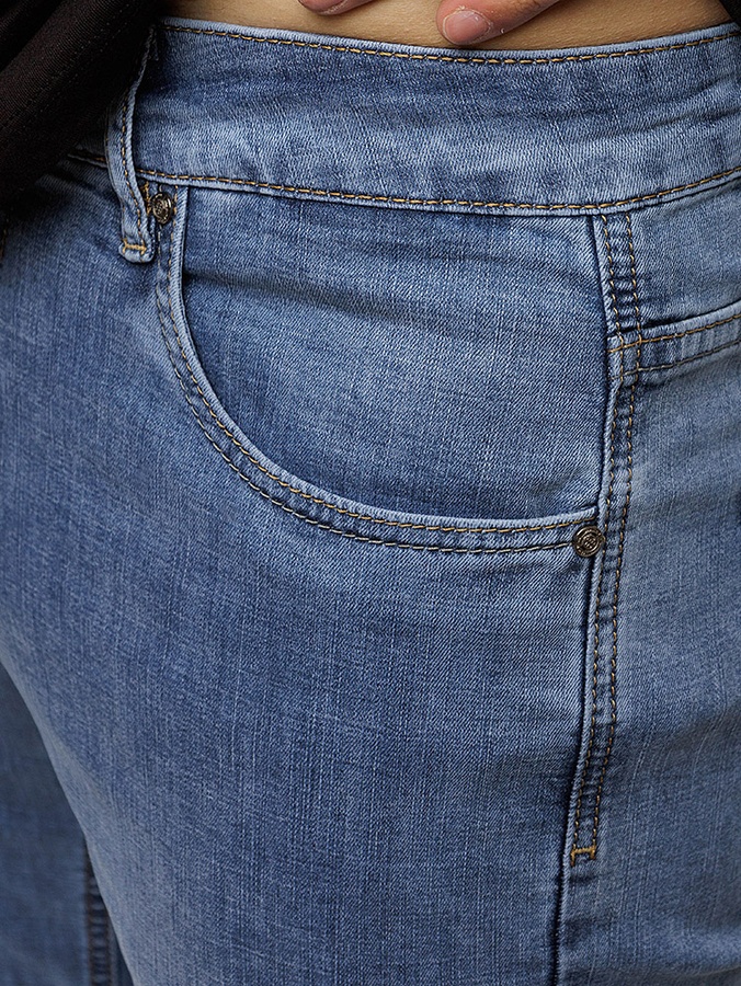 Мужские джинсы регуляр 48 цвет синий ЦБ-00220234 SKT000909210 фото