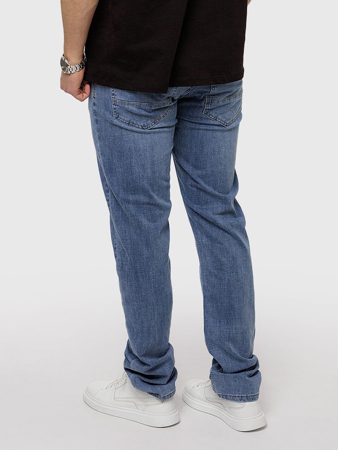 Мужские джинсы регуляр 48 цвет синий ЦБ-00220234 SKT000909210 фото