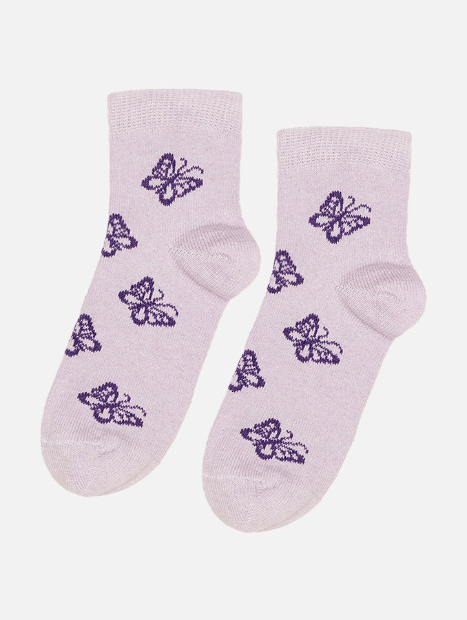 Шкарпетки для дівчинки 21-22 колір бузковий ЦБ-00228510 SKT000929537 фото