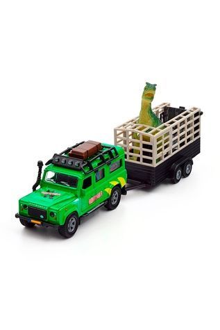 Игровой набор &ndash; LAND ROVER с прицепом и динозавром TECHNODRIVE 520178.270 ЦБ-00246791 фото