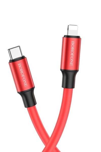 USB кабель Borofone BX82 Type-C - Lightning 3A 20W PD 1 м цвет красный ЦБ-00204672 SKT000876734 фото