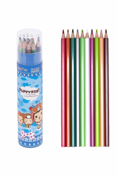Набір олівців в тубусі, 18 кольорів колір різнокольоровий ЦБ-00198508 SKT000863976 фото