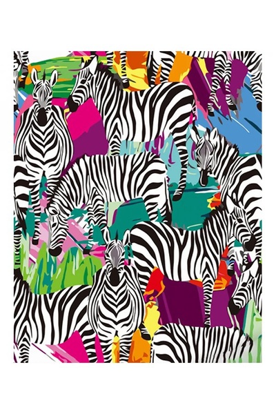 Картина по номерам "Арт-зебры" цвет разноцветный ЦБ-00234035 SKT000942922 фото
