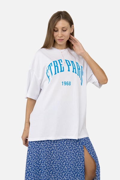 Жіноча футболка з коротким рукавом 48 колір білий ЦБ-00254140