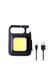 Ліхтарик-брелок акумуляторний LED COB з карабіном та магнітом 500 mAh колір чорний ЦБ-00213203 SKT000893336 фото 2