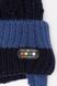 Комплект шапка-шарф на мальчика 42-44 цвет темно-синий ЦБ-00201712 SKT000871163 фото 2