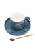 Чашка с блюдцем и ложкой "Tea time" цвет бирюзовый ЦБ-00235225 SKT000945628 фото 2