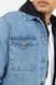 Чоловіча джинсова сорочка 44 колір блакитний ЦБ-00245484 SKT000981801 фото 5