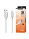 Кабель Borofone BX14 USB to Lightning 2m колір білий ЦБ-00220478 SKT000909898 фото 1