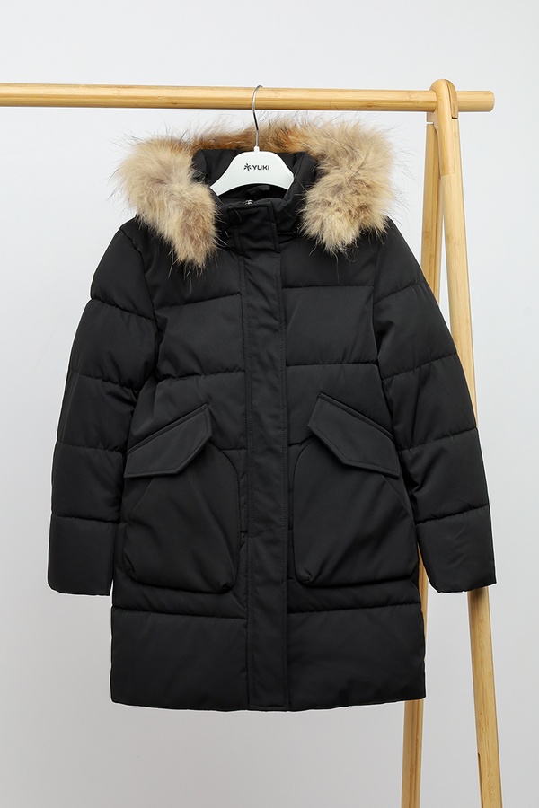 Куртка для дівчинки 128 колір чорний ЦБ-00221462