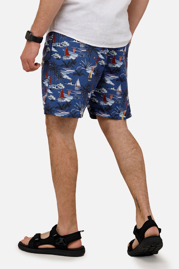 Чоловічі пляжні шорти 44 колір темно-синій ЦБ-00250597 SKT000993703 фото