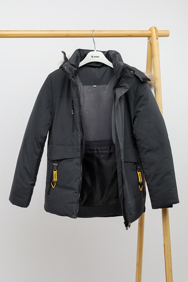 Куртка для хлопчика 134 колір темно-сірий ЦБ-00221246 SKT000911892 фото