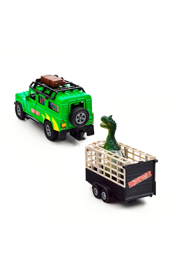 Игровой набор – LAND ROVER с прицепом и динозавром цвет разноцветный ЦБ-00246791 SKT000985320 фото