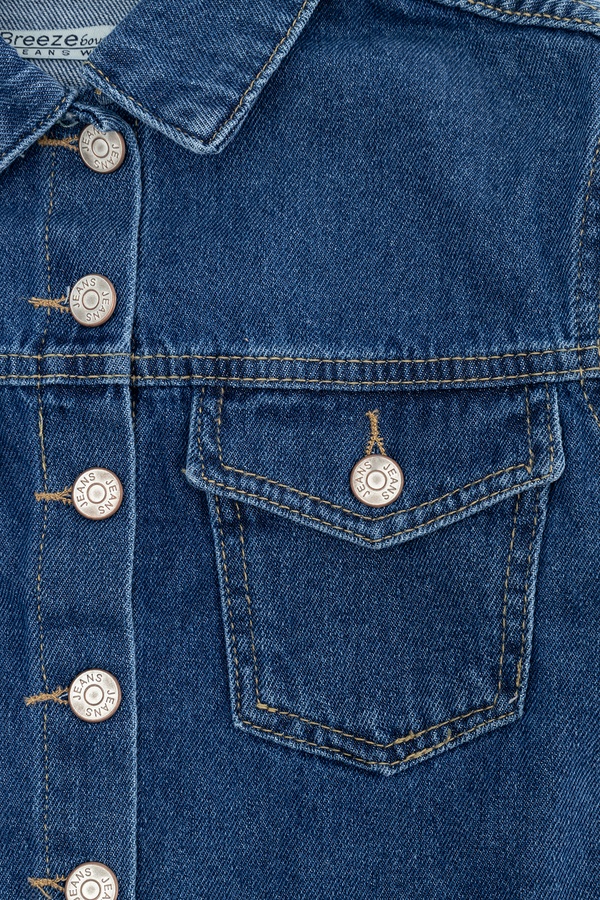 Куртка джинсова для дівчинки 122 колір темно-синій ЦБ-00241840 SKT000962787 фото