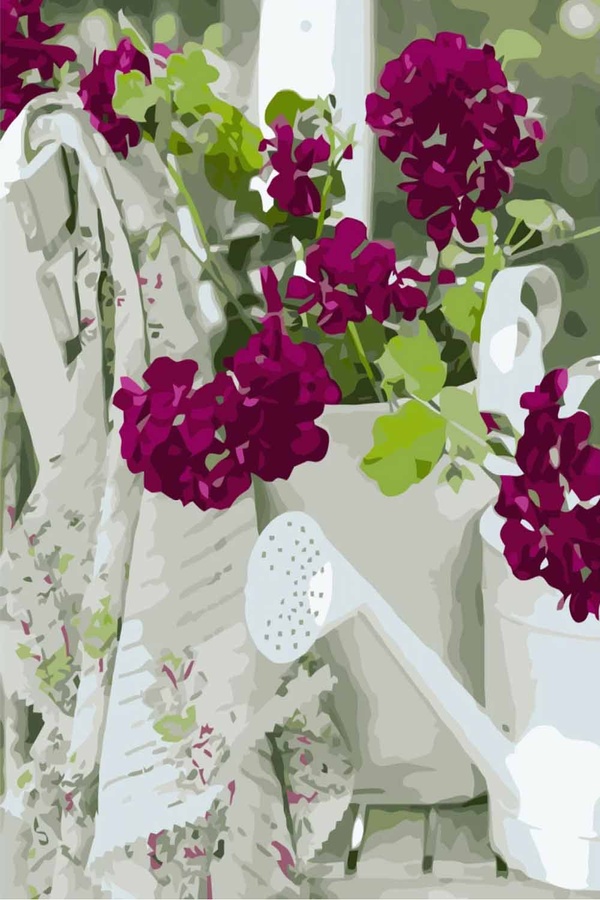 Набір для розпису по номерах "Квітковий настрій" колір різнокольоровий ЦБ-00199014 SKT000864988 фото