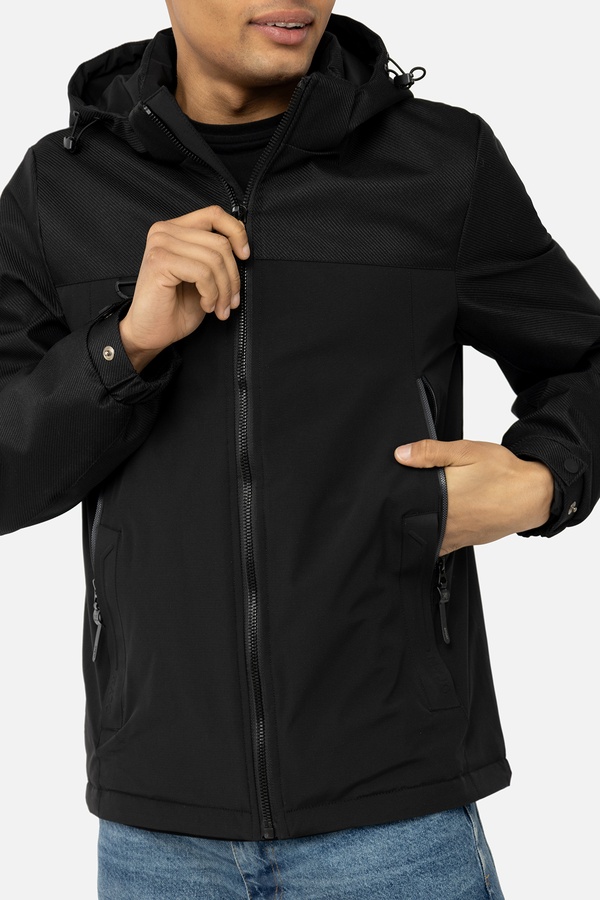 Мужская куртка 56 цвет черный ЦБ-00238303 SKT000956006 фото
