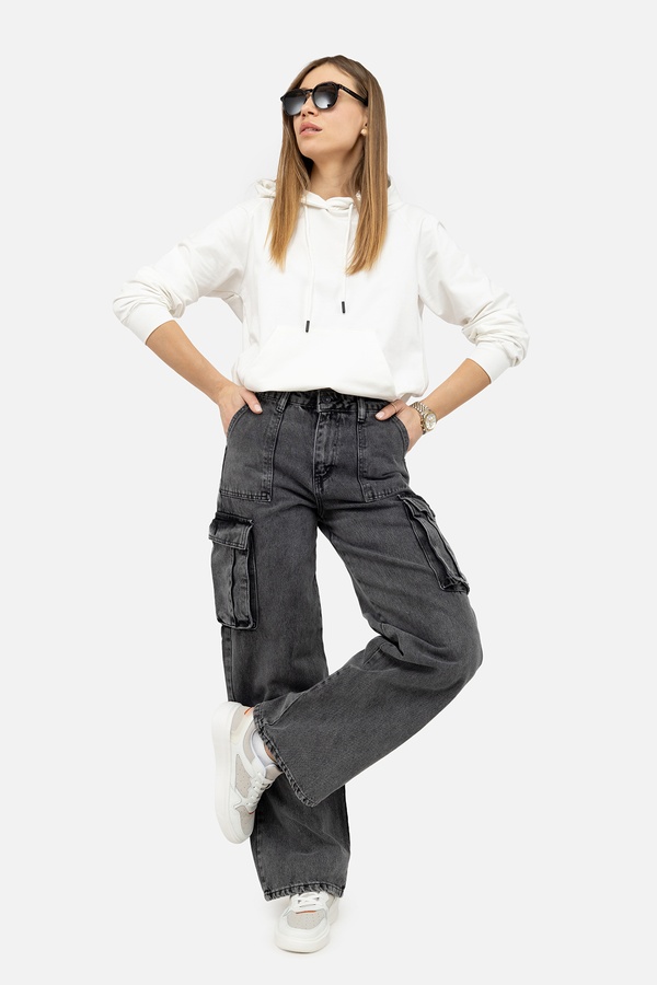 Женские джинсы 38 цвет серый ЦБ-00244114 SKT000977809 фото