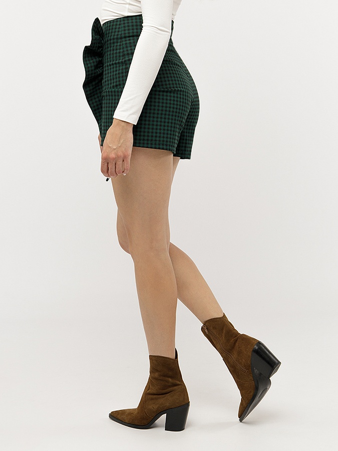 Женские шорты-юбка 44 цвет темно-зеленый ЦБ-00227837 SKT000927622 фото