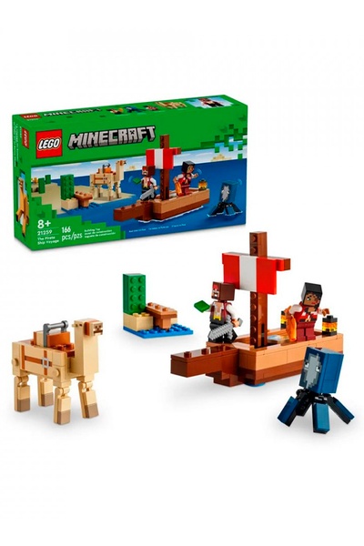 Конструктор LEGO Minecraft Подорож на піратському кораблі колір різнокольоровий ЦБ-00253877 SKT001002982 фото
