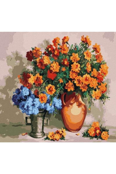 Набір для розпису по номерах "Квіткові обійми" 40x50см колір різнокольоровий ЦБ-00213973 SKT000895347 фото