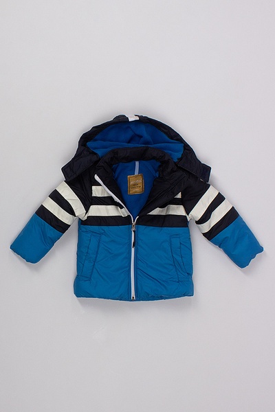 Куртка короткая на мальчика 98 цвет темно-синий ЦБ-00137793 SKT000485576 фото