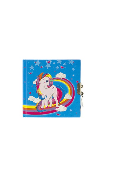 Блокнот детский на замочке "Единорог с радугой" цвет разноцветный ЦБ-00183101 SKT000605844 фото