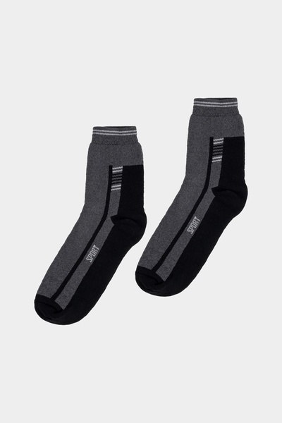 Чоловічі шкарпетки 40-42 колір темно-сірий ЦБ-00234523 SKT000944129 фото