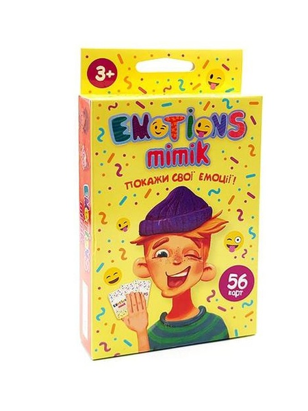 Карткова гра "Emotions Mimik"(емоції та міміка) колір різнокольоровий ЦБ-00124843 SKT000461905 фото