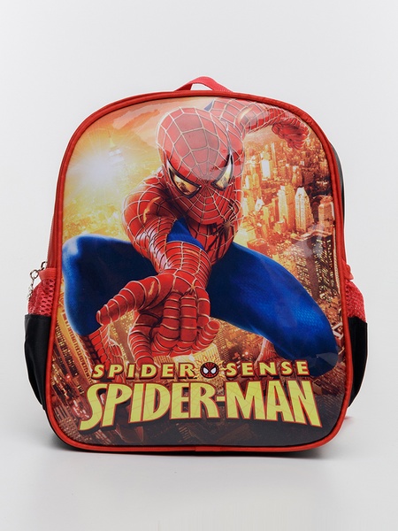 Школьный портфель с принтом героя комиксов - Спайдермен цвет красно-черный ЦБ-00226406 SKT000924219 фото