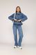 Джинси wide leg жіночі колір блакитний 44 ЦБ-00274407 фото 2