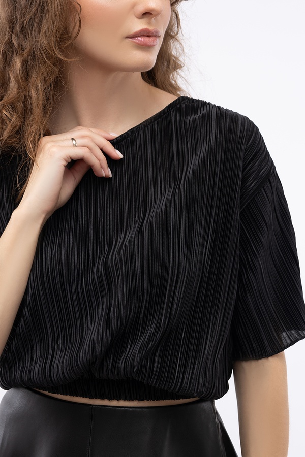 Жіноча блуза 44 колір чорний ЦБ-00233774 SKT000942206 фото