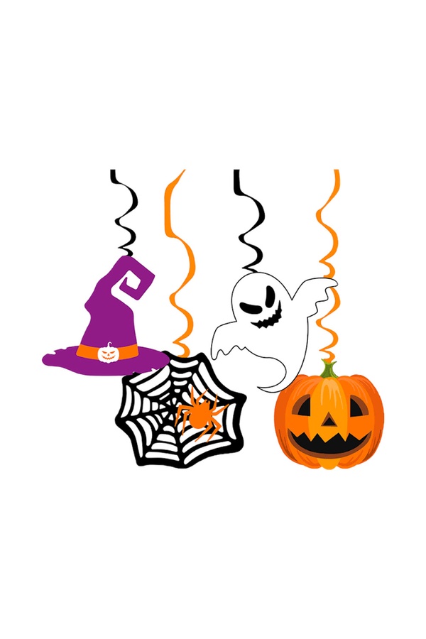 Подвеска-спираль бумажная "Веселый Хэллоуин" цвет разноцветный ЦБ-00202618 SKT000872543 фото