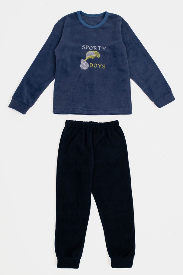 Пижама для мальчика с длинным рукавом 116 цвет синий ЦБ-00232004 SKT000937655 фото