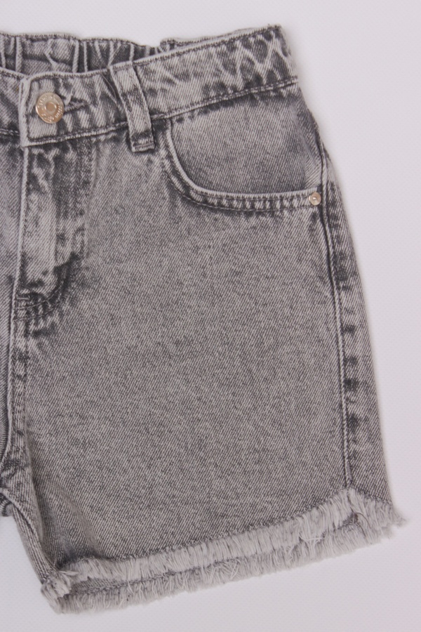 Джинсовые шорты для девочки 140 цвет серый ЦБ-00189937 SKT000841181 фото