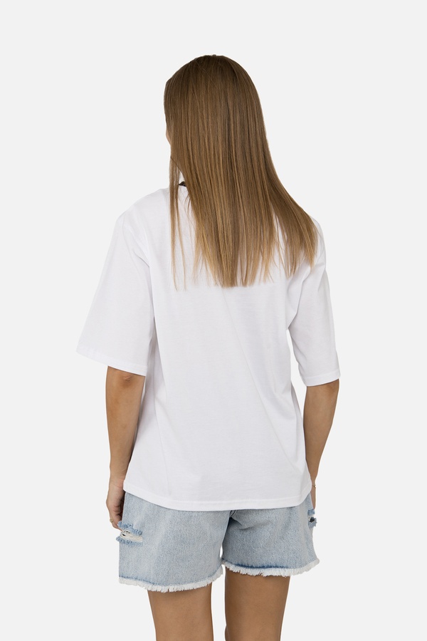 Жіноча футболка з коротким рукавом 40 колір білий ЦБ-00253408