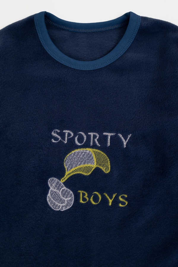 Пижама для мальчика с длинным рукавом 116 цвет синий ЦБ-00232004 SKT000937655 фото