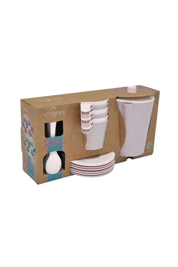 Набір посуду кавовий "Релакс" колір пудровий ЦБ-00197712 SKT000861702 фото